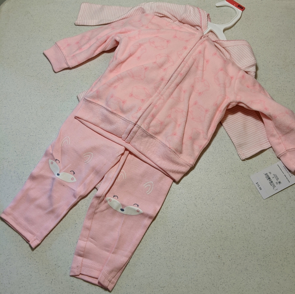 ♥️4 for $15♥️ Carter's 3pc Girls Fox Outfit